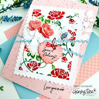 Lace Heart Layering Frames - Honey Cuts - Honey Bee Stamps