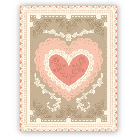 Lace Heart Layering Frames - Honey Cuts - Stand - Alone Dies - Honey Bee Stamps
