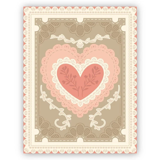 Lace Heart Layering Frames - Honey Cuts - Stand - Alone Dies - Honey Bee Stamps