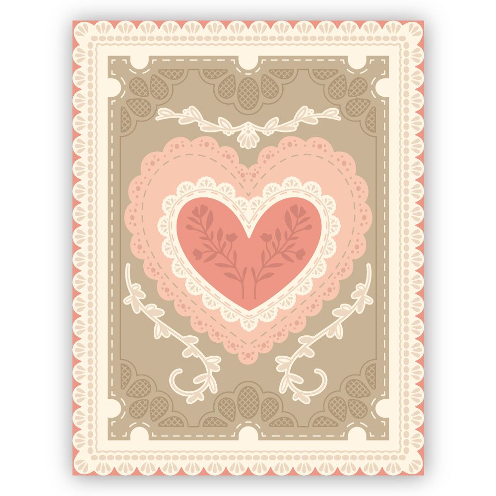 Lace Heart Layering Frames - Honey Cuts - Stand - Alone Dies - Honey Bee Stamps