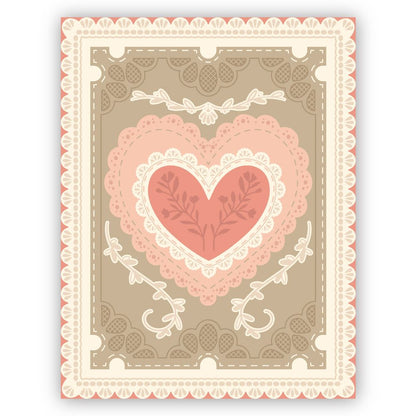 Lace Heart Layering Frames - Honey Cuts - Stand - Alone Dies - Honey Bee Stamps