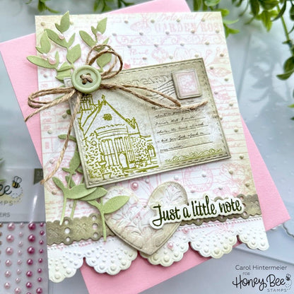 Lace Heart Layering Frames - Honey Cuts - Stand - Alone Dies - Honey Bee Stamps