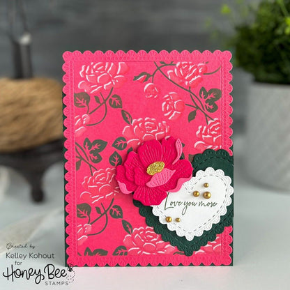 Lace Heart Layering Frames - Honey Cuts - Stand - Alone Dies - Honey Bee Stamps