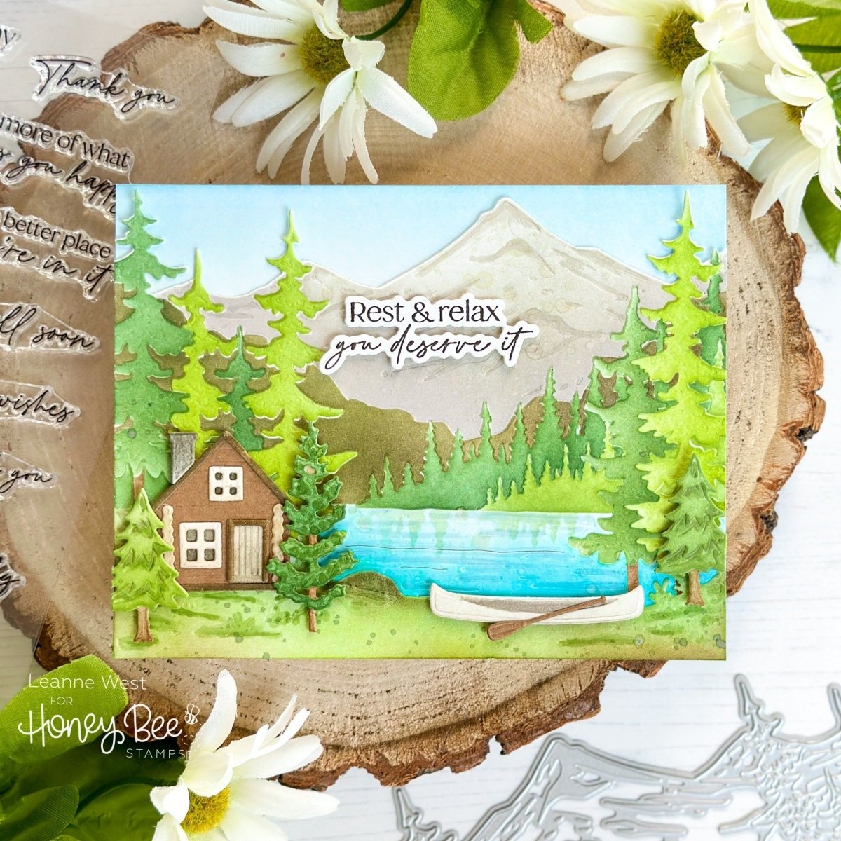 Lakeside Scene Builder - Honey Cuts - Stand - Alone Dies - Honey Bee Stamps
