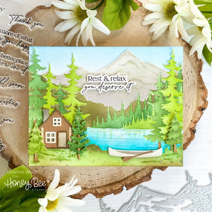 Lakeside Scene Builder - Honey Cuts - Stand - Alone Dies - Honey Bee Stamps