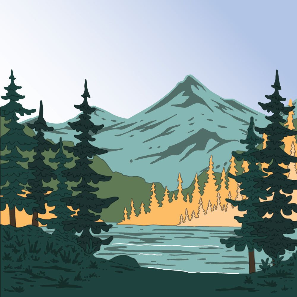 Lakeside Scene Builder - Honey Cuts - Stand - Alone Dies - Honey Bee Stamps