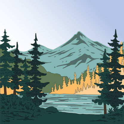 Lakeside Scene Builder - Honey Cuts - Stand - Alone Dies - Honey Bee Stamps