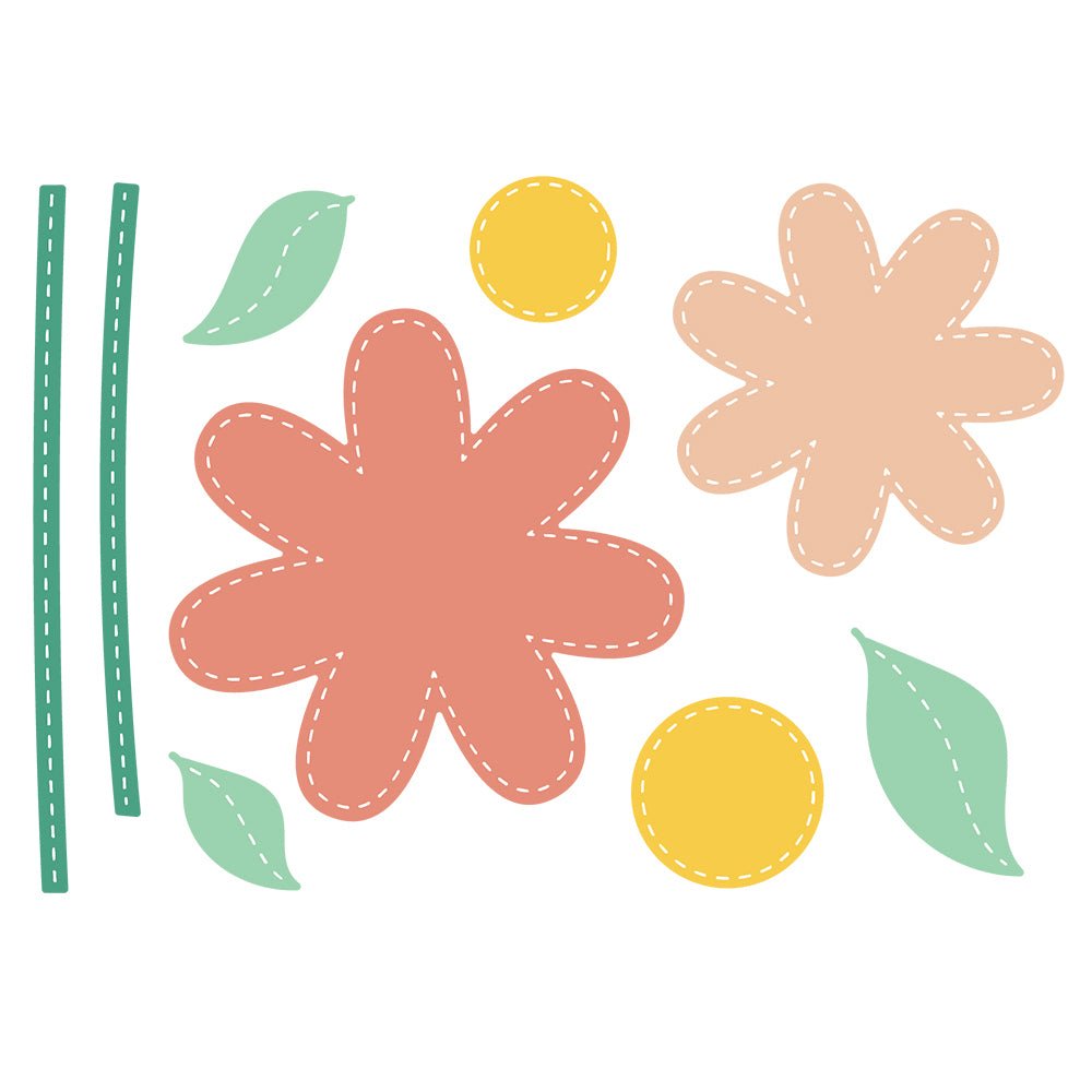 Large Stitched Flowers - Honey Cuts - Stand - Alone Dies - Honey Bee Stamps