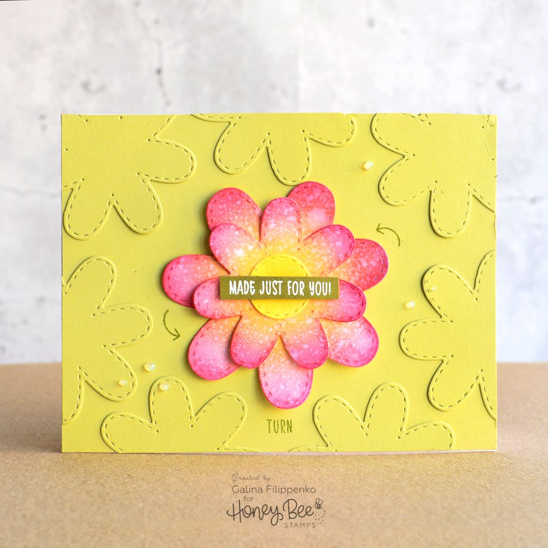 Large Stitched Flowers - Honey Cuts - Stand - Alone Dies - Honey Bee Stamps