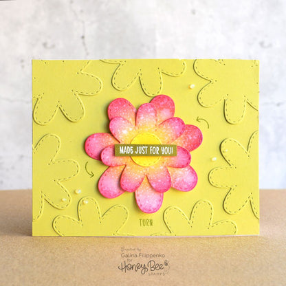 Large Stitched Flowers - Honey Cuts - Stand - Alone Dies - Honey Bee Stamps