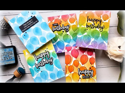 Layering Balloons - Set of 2 - 6"x6" Stencils - Honey Bee Stamps