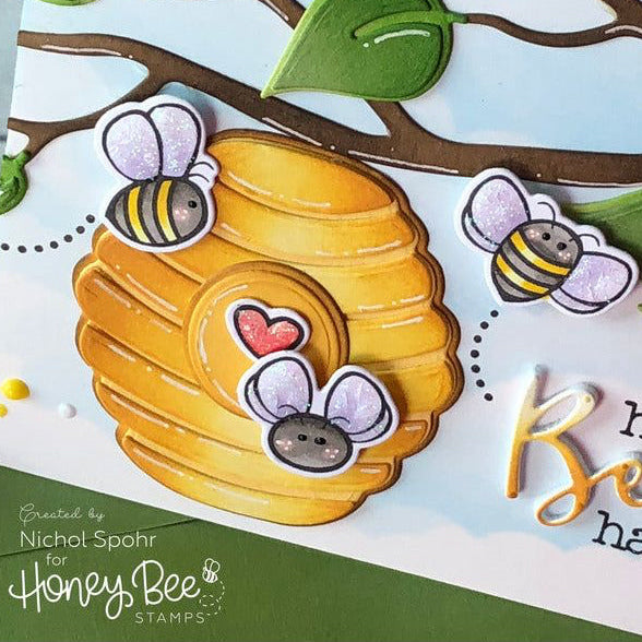 Layering Bee Hive - Honey Cuts - Stand-Alone Dies