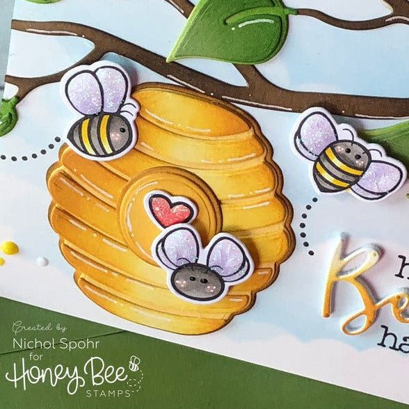 Layering Bee Hive - Honey Cuts - Stand - Alone Dies - Honey Bee Stamps