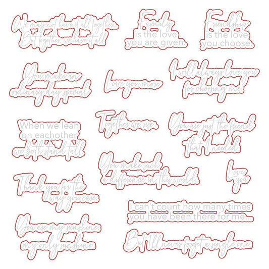 Lean on Each Other - Honey Cuts - Coordinating Dies - Honey Bee Stamps