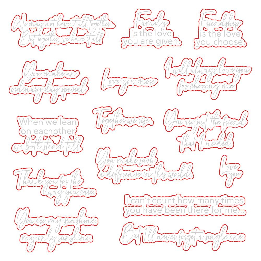 Lean on Each Other - Honey Cuts - Coordinating Dies - Honey Bee Stamps