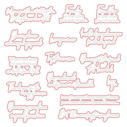 Lean on Each Other - Honey Cuts - Coordinating Dies - Honey Bee Stamps