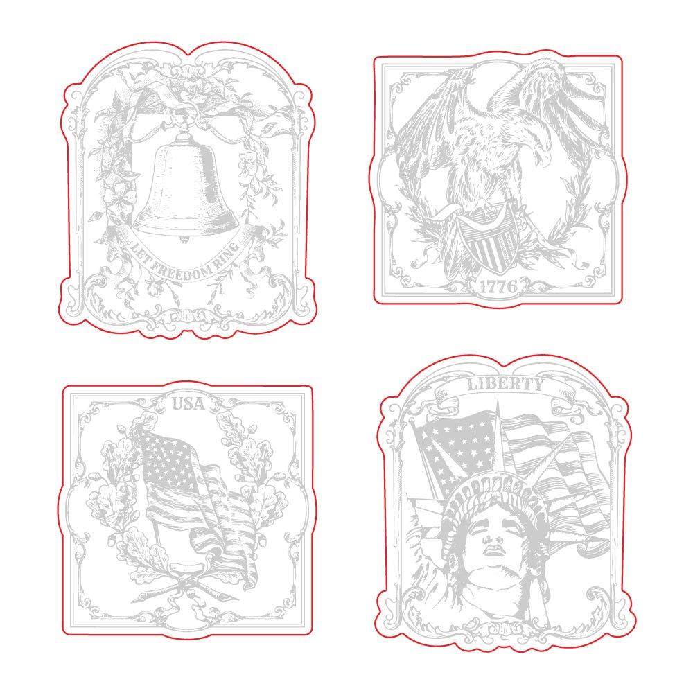 Let Freedom Ring - Honey Cuts - Coordinating Dies - Honey Bee Stamps