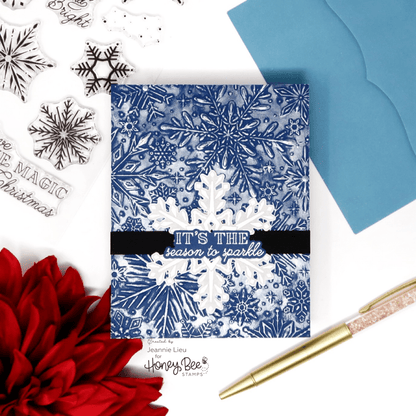 Let It Snow - 6x8 Photopolymer Stamp Set - Honey Bee Stamps