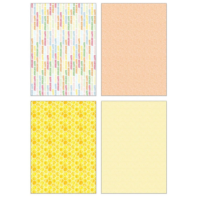 Let's Party Paper Pad 6x8.5 - 24 Double Sided Sheets - Honey Bee Stamps