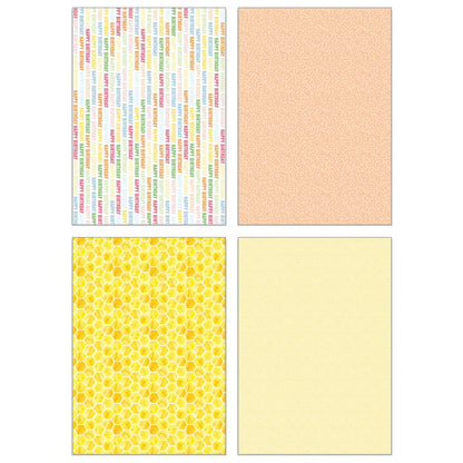 Let's Party Paper Pad 6x8.5 - 24 Double - Sided Sheets - Honey Bee Stamps