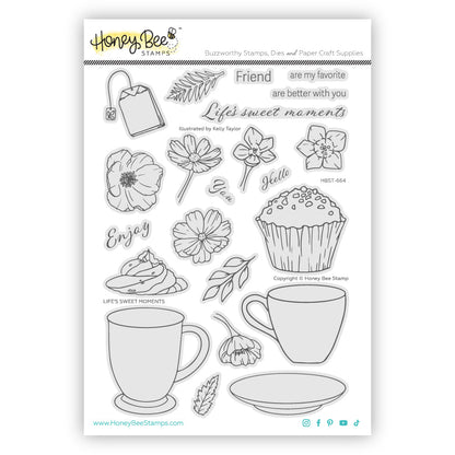 Life's Sweet Moments - 6x 8 Photopolymer Stamp Set - Honey Bee Stamps
