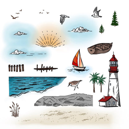 Light The Way - 6x6 Photopolymer Stamp Set - Honey Bee Stamps