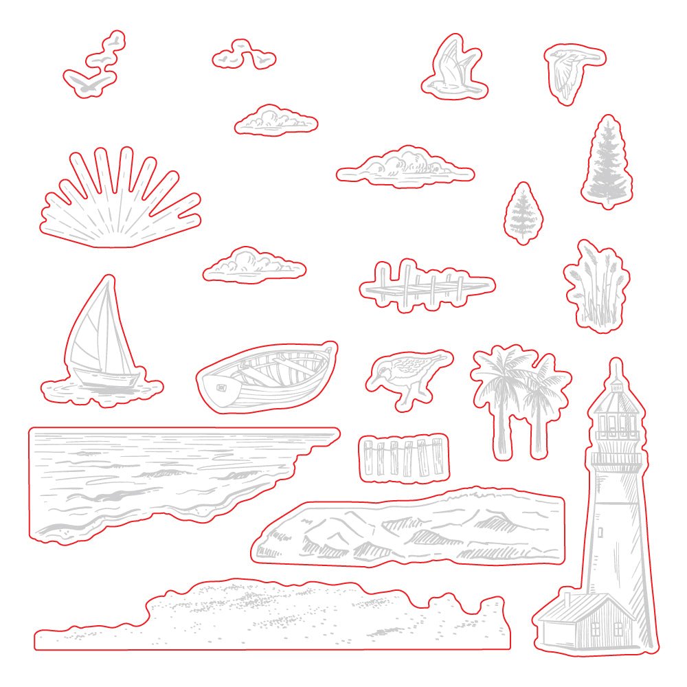 Light The Way - Honey Cuts - Coordinating Dies - Honey Bee Stamps