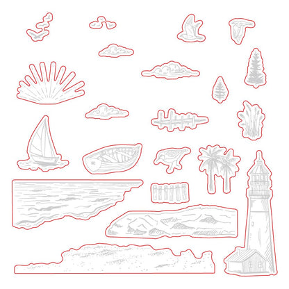 Light The Way - Honey Cuts - Coordinating Dies - Honey Bee Stamps