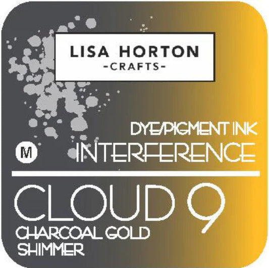 Lisa Horton Crafts Interference Ink Pad - Charcoal Gold Shimmer - Honey Bee Stamps