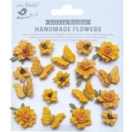Little Birdie Cloria Paper Flowers - Jennifer 18/Pkg - Honey Bee Stamps
