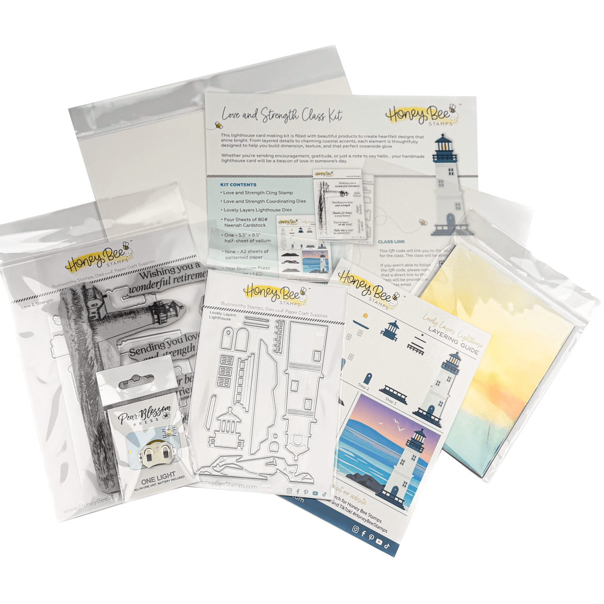 Love And Strength Card Kit - Exclusive and Limited Edition! - Honey Bee Stamps