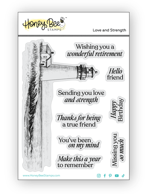 Love And Strength Card Kit - Exclusive and Limited Edition! - Honey Bee Stamps