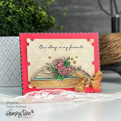 Love Is A Rose 6x8 Stamp Set - Honey Bee Stamps