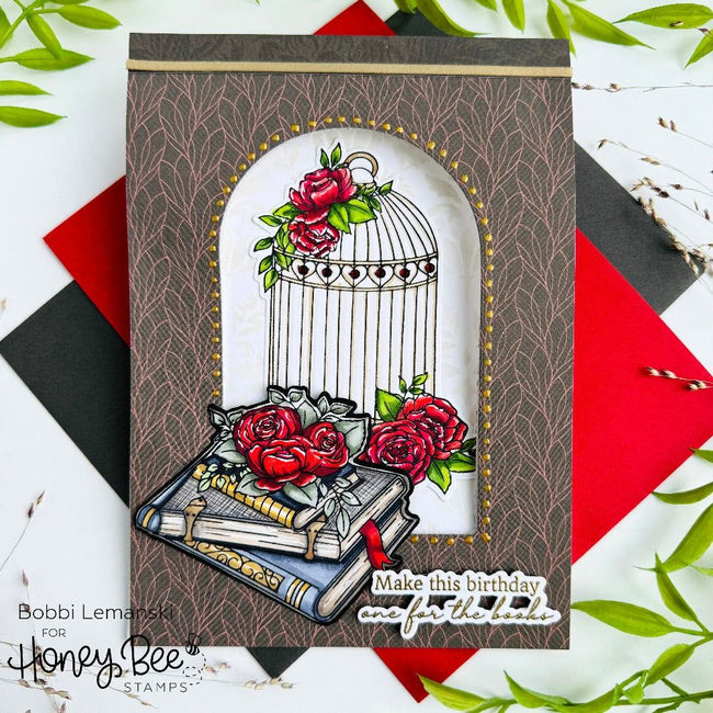Love Is A Rose 6x8 Stamp Set - Honey Bee Stamps