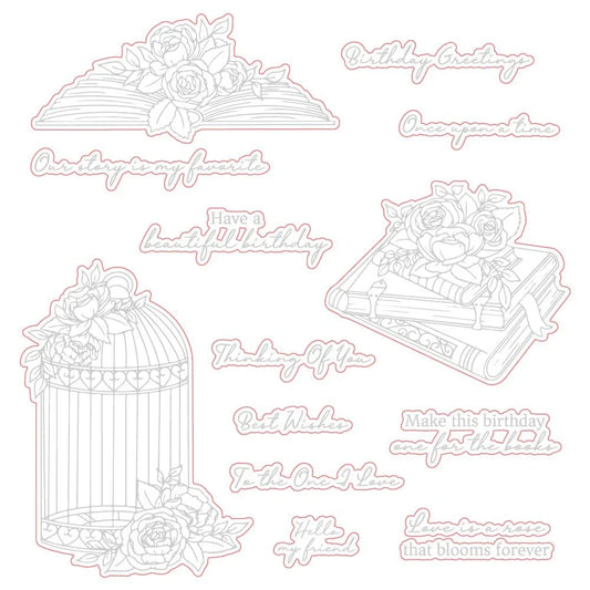 Love Is A Rose - Honey Cuts - Coordinating Dies - Retiring - Honey Bee Stamps