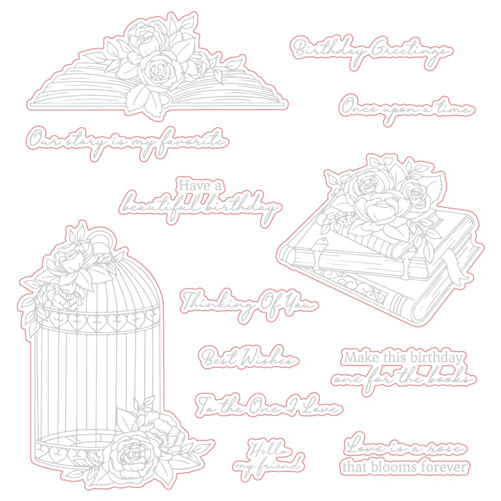 Love Is A Rose - Honey Cuts - Coordinating Dies - Retiring - Honey Bee Stamps