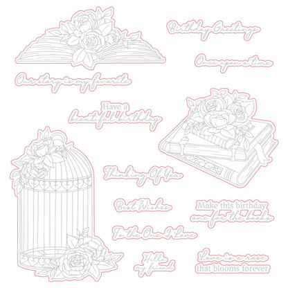 Love Is A Rose - Honey Cuts - Coordinating Dies - Retiring - Honey Bee Stamps