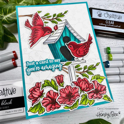 Love Is In The Air - 6x6 Photopolymer Stamp Set - Honey Bee Stamps