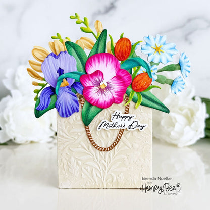 Lovely Layers: 3D Pop - Up Bag - Honey Cuts Stand - Alone Dies - Honey Bee Stamps