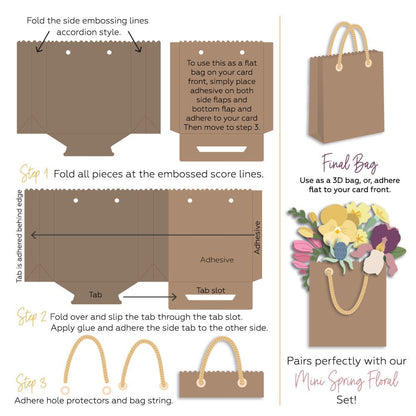 Lovely Layers: 3D Pop - Up Bag - Honey Cuts Stand - Alone Dies - Honey Bee Stamps