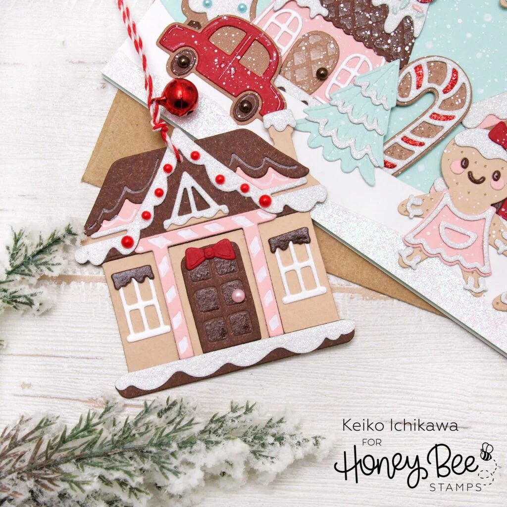 Lovely Layers: Alice's Gingerbread Lane - Honey Cuts - Stand - Alone Dies - Honey Bee Stamps