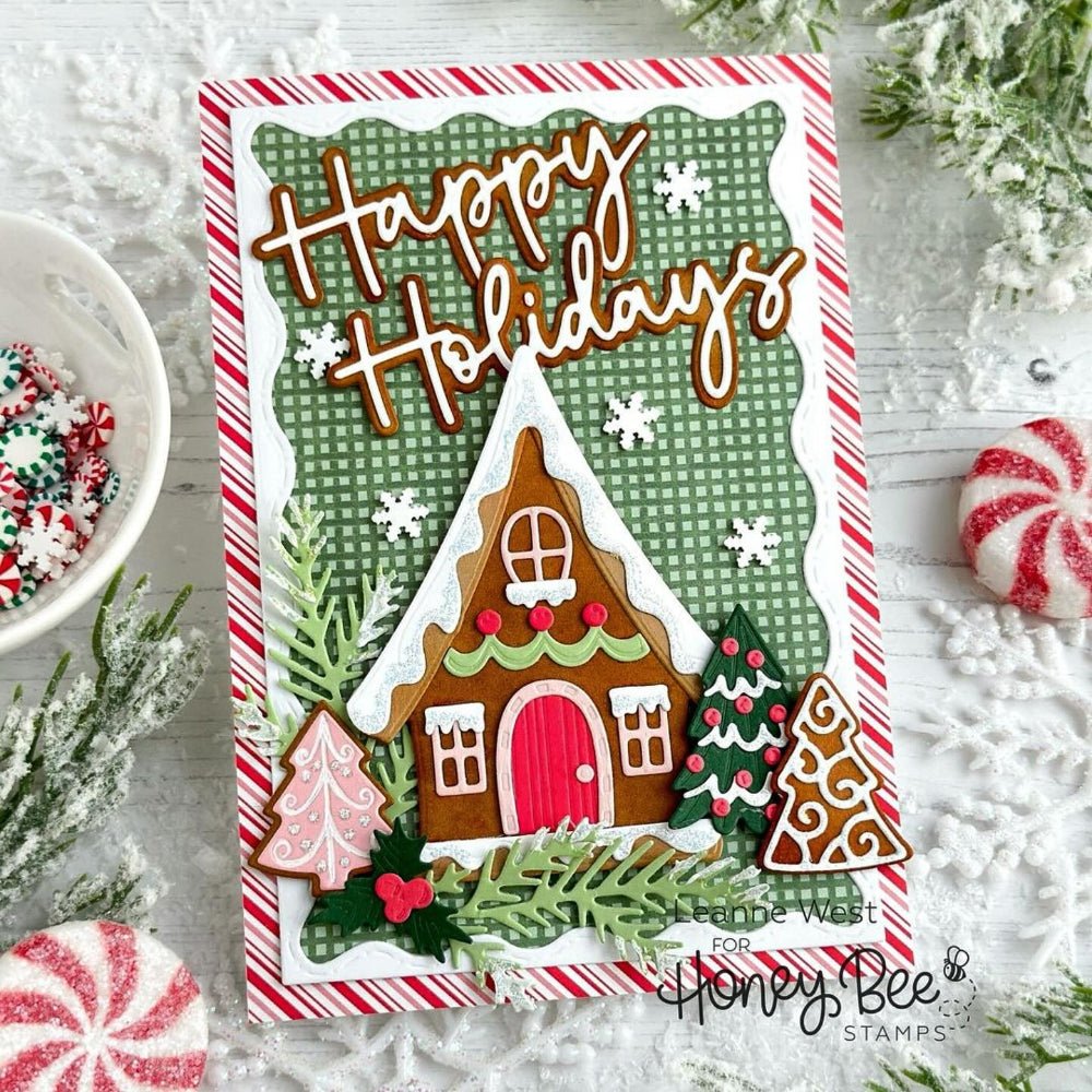 Lovely Layers: Alice's Gingerbread Lane - Honey Cuts - Stand - Alone Dies - Honey Bee Stamps
