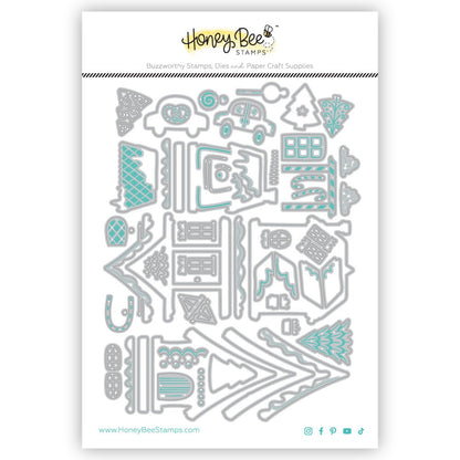 Lovely Layers: Alice's Gingerbread Lane - Honey Cuts - Stand - Alone Dies - Honey Bee Stamps