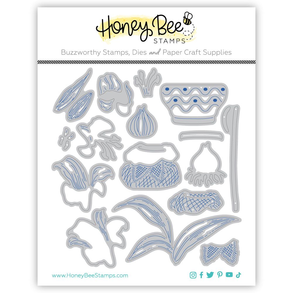 Lovely Layers: Amaryllis - Honey Cuts - Stand - Alone Dies - Honey Bee Stamps