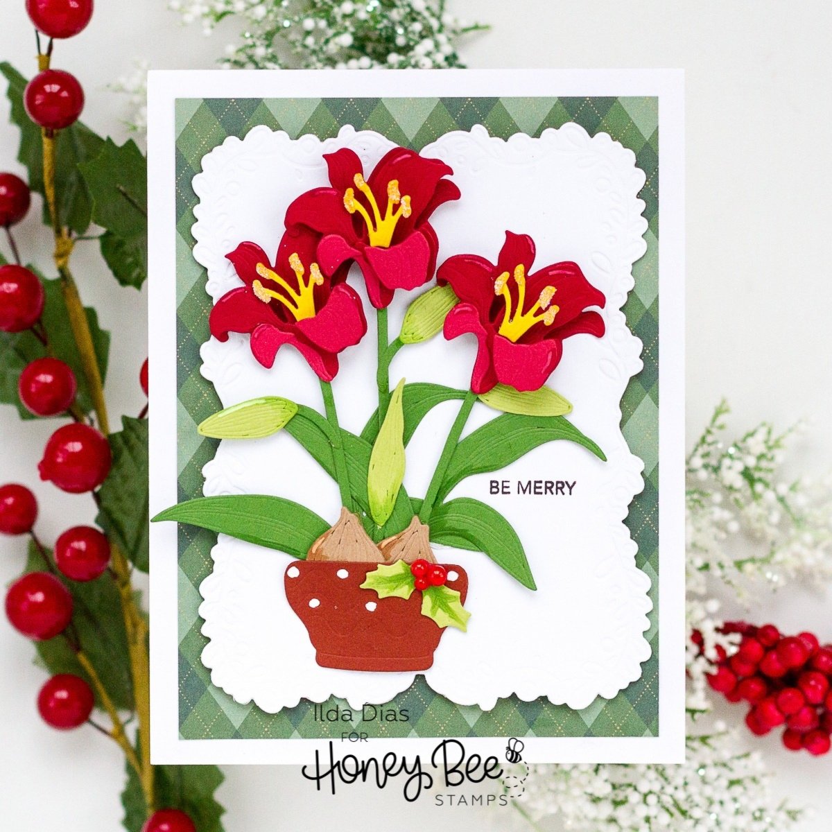 Lovely Layers: Amaryllis - Honey Cuts - Stand - Alone Dies - Honey Bee Stamps