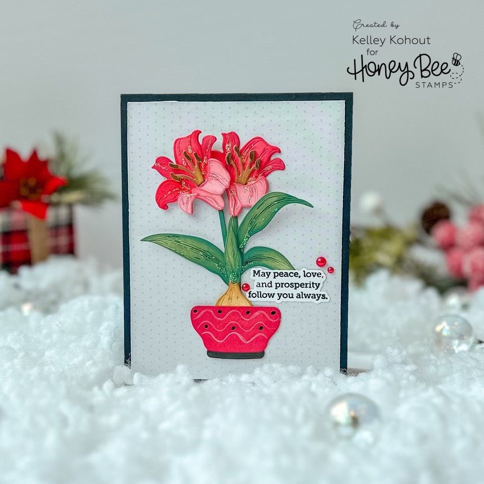 Lovely Layers: Amaryllis - Honey Cuts - Stand - Alone Dies - Honey Bee Stamps