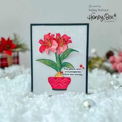Lovely Layers: Amaryllis - Honey Cuts - Stand - Alone Dies - Honey Bee Stamps