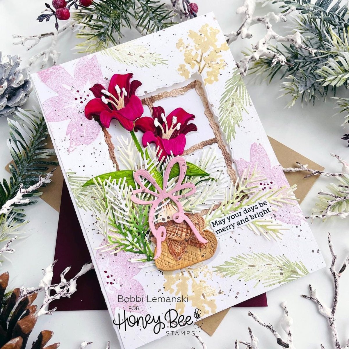 Lovely Layers: Amaryllis - Honey Cuts - Stand - Alone Dies - Honey Bee Stamps