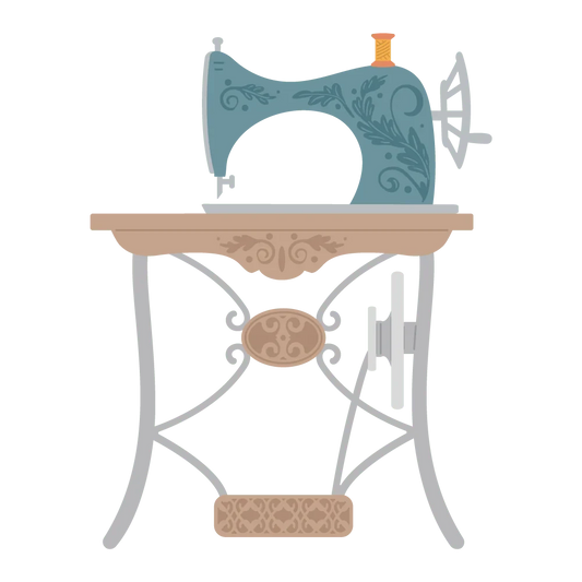 Lovely Layers: Antique Sewing Table - Honey Cuts - Stand - Alone Dies - Honey Bee Stamps