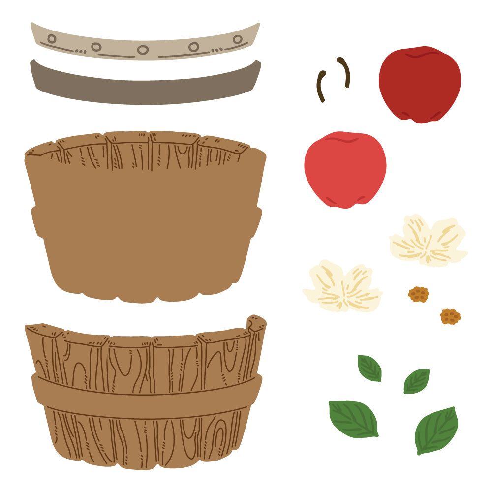 Lovely Layers: Apple Barrel - Honey Cuts - Stand - Alone Dies - Honey Bee Stamps